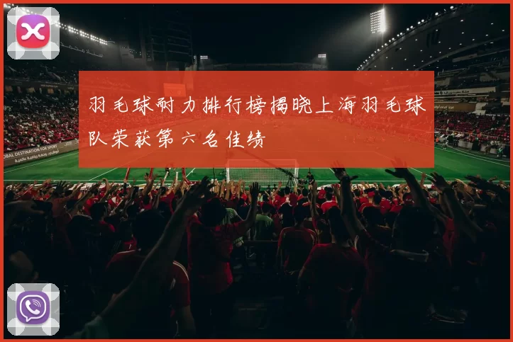 羽毛球耐力排行榜揭晓上海羽毛球队荣获第六名佳绩