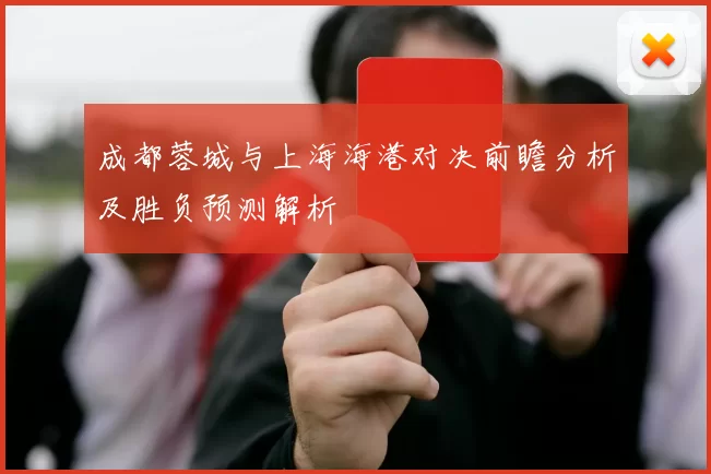 成都蓉城与上海海港对决前瞻分析及胜负预测解析
