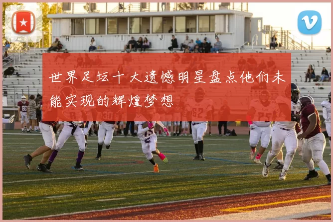 世界足坛十大遗憾明星盘点他们未能实现的辉煌梦想